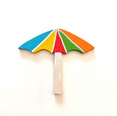 Lettre bois fantaisie T parasol