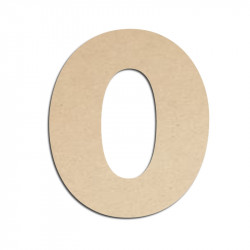 Chiffre en bois à peindre 0 merkin
