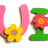 Lettre en bois prénom fleurs
