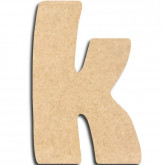 Lettre en bois à peindre « k » minuscule