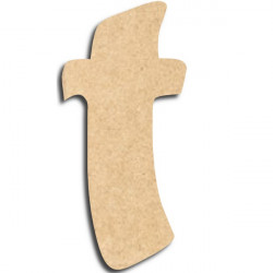 Lettre en bois à peindre «&nbsp;t&nbsp;» minuscule