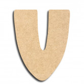 Lettre en bois à peindre « v » minuscule