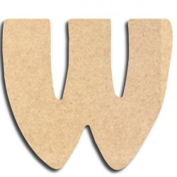 Lettre en bois à peindre « w » minuscule (copie)