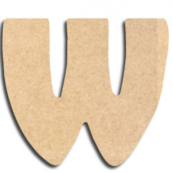 Lettre en bois à peindre «&nbsp;w&nbsp;» minuscule (copie)