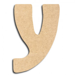 Lettre en bois à peindre «&nbsp;y&nbsp;» minuscule