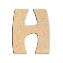 Lettre en bois à peindre H