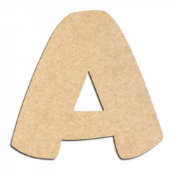 Lettre en bois à décorer A- Alphabet Auto Toy