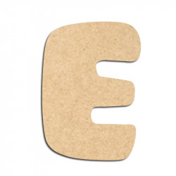 Lettre en bois à décorer E- Alphabet Auto Toy