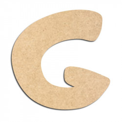 Lettre en bois à décorer G - Alphabet Auto Toy
