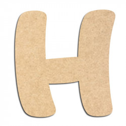 Lettre en bois à décorer H- Alphabet Auto Toy