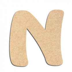 Lettre en bois à décorer N - Alphabet Auto Toy