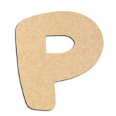 Lettre en bois à décorer P - Alphabet Auto Toy