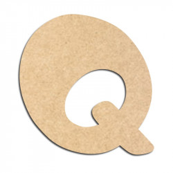 Lettre en bois à décorer Q - Alphabet Auto Toy