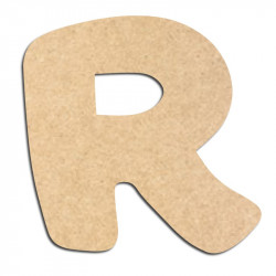 Lettre en bois à décorer R- Alphabet Auto Toy