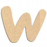 Lettre en bois à décorer W - Alphabet Auto Toy