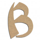 Lettre en bois à décorer B- Alphabet Bonzaï