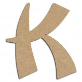Lettre en bois à décorer K - Alphabet Bonzaï