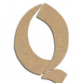Lettre en bois à décorer Q - Alphabet Bonzaï