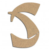 Lettre en bois à décorer S - Alphabet Bonza