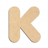 Lettre en bois à décorer K - Alphabet Bubble