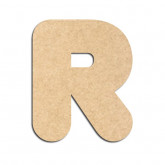 Lettre en bois à décorer R - Alphabet Bubble