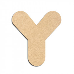 Lettre en bois à décorer Y - Alphabet Bubble