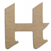 Lettre en bois à décorer H - Alphabet Calligraphie (copie)
