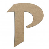 Lettre en bois à décorer P - Alphabet Calligraphie