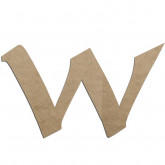 Lettre en bois à décorer W - Alphabet Calligraphie