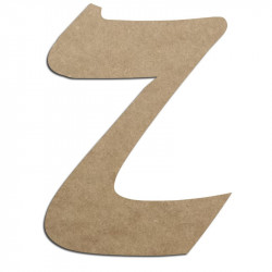 Lettre en bois à décorer Z - Alphabet Calligraphie