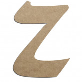 Lettre en bois à décorer Z - Alphabet Calligraphie