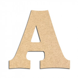 Lettre en bois à décorer A- Alphabet Détente