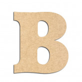 Lettre en bois à décorer B - Alphabet Détente