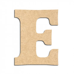 Lettre en bois à décorer E - Alphabet Détente