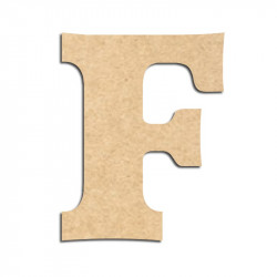 Lettre en bois à décorer F - Alphabet Détente