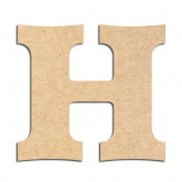 Lettre en bois à décorer H - Alphabet Détente