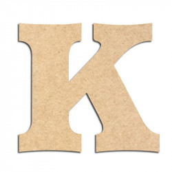 Lettre en bois à décorer K - Alphabet Détente