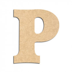 Lettre en bois à décorer P - Alphabet Détente