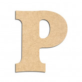 Lettre en bois à décorer P - Alphabet Détente