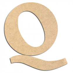 Lettre en bois à décorer Q - Alphabet Détente