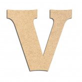 Lettre en bois à décorer V - Alphabet Détente