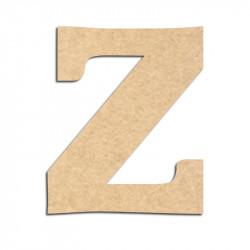 Lettre en bois à décorer Z - Alphabet Détente