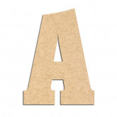 Lettre en bois à décorer A- Alphabet Hansen