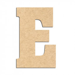 Lettre en bois à décorer E- Alphabet Hansen