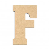 Lettre en bois à décorer F- Alphabet Hansen