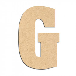 Lettre en bois à décorer G- Alphabet Hansen