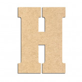 Lettre en bois à décorer H- Alphabet Hansen