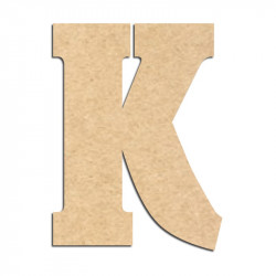 Lettre en bois à décorer K- Alphabet Hansen