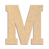 Lettre en bois à décorer M- Alphabet Hansen
