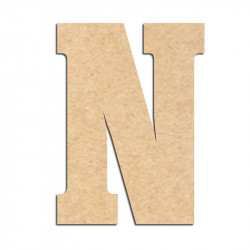 Lettre en bois à décorer N- Alphabet Hansen